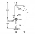 Grohe Eurodisc Joy bateria umywalkowa 23428000