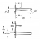 Grohe Eurodisc Joy bateria umywalkowa podtynkowa 19969000