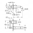 Grohe Grandera bateria umywalkowa podtynkowa 19929000