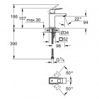 Grohe Eurocube bateria umywalkowa 23132000