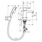 Hansgrohe Metris zestaw Bidette 31285000