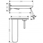Hansgrohe Pura Vida bateria umywalkowa podtynkowa wylewka 225 mm
