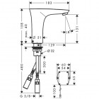 Hansgrohe Pura Vida bateria samoczynna zasilanie 6V z regulacją temperatury