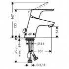 Hansgrohe Focus bateria umywalkowa 31732000