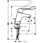 Hansgrohe Focus bateria umywalkowa z długim uchwytem
