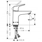 Hansgrohe Focus bateria umywalkowa LowFlow 31513000