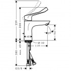 Hansgrohe Focus bateria umywalkowa z długim uchwytem 31915000