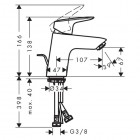 Hansgrohe Logis bateria umywalkowa LowFlow 71078000