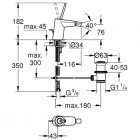 Grohe Eurodisc Joy bateria bidetowa 24036000