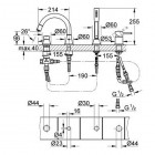 Grohe Grandera bateria wannowa 4-otworowa