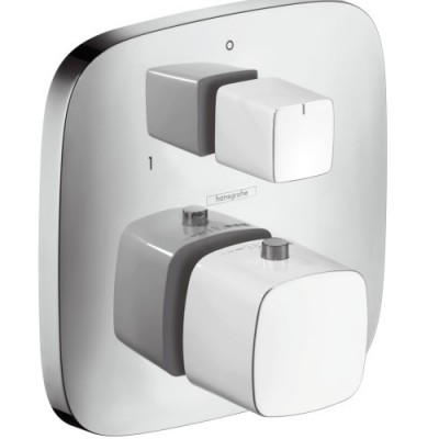 Hansgrohe Pura Vida bateria termostatowa z zaworem odcinająco-przełączającym