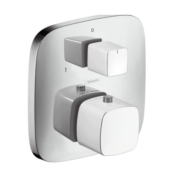 Hansgrohe Pura Vida bateria termostatowa z zaworem odcinająco-przełączającym