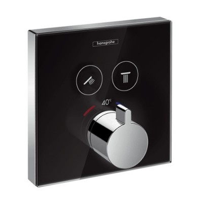 Hansgrohe bateria termostatyczna ShowerSelect Glass podtynkowa Highflow do 2 odbiorników