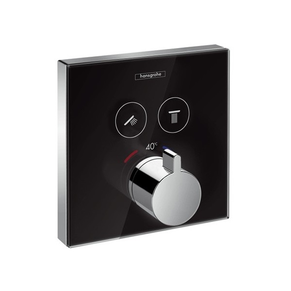 Hansgrohe bateria termostatyczna ShowerSelect Glass podtynkowa Highflow do 2 odbiorników