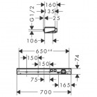 Hansgrohe ShowerTablet bateria termostatowa prysznicowa na 2 odbiorniki