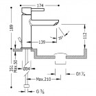 Tres Alplus bateria umywalkowa 20320301D
