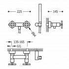 Tres Bimax Tres bateria prysznicowa + słuchawka