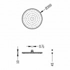 Tres deszczownica okrągła 300 mm
