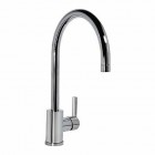 Tres Lex Tres bateria umywalkowa z wygiętą wylewką wysokość 260 mm