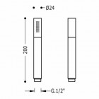 Tres słuchawka prysznicowa Tub 913412380