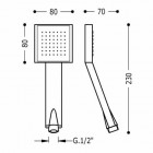 Tres słuchawka prysznicowa Loft 134612