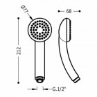 Tres słuchawka prysznicowa Eco-Antical