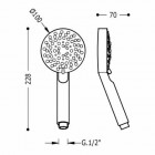 Tres słuchawka prysznicowa Lex-100