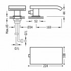 Tres Cuadro Tres wylewka wannowa kaskada stojąca 18718250