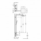 Tres Cuadro Tres zestaw termostatyczny natryskowy 107964