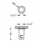 Tres uchwyt do słuchawki z przyłączem 02418201