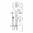 Tres Max Tres komplet prysznicowy termostatyczny 06121001