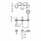 Tres Lex Tres bateria wannowa trzyotworowa 08116103