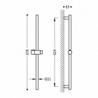 Tres Max Mini drążek niklowany