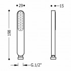 Tres słuchawka prysznicowa Loft