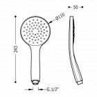 Tres słuchawka prysznicowa 29963105