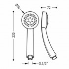 Tres słuchawka prysznicowa Aqua