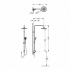 Tres Eco-Term komplet prysznicowy do baterii natynkowych