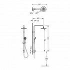 Tres Eco-Term komplet prysznicowy do baterii podtynkowych