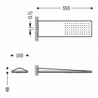 Tres deszczownica 160x550 mm
