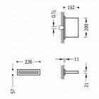 Tres deszczownica kaskada 140x203 mm