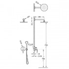 Tres Flat Tres zestaw podtynkowy 20418002