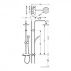 Tres Flat Tres zestaw termostatyczny natryskowy 20438701