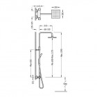 Tres Flat Tres zestaw termostatyczny natryskowy 20438704