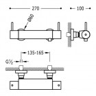 Tres Alplus bateria termostatyczna prysznicowa 09026401