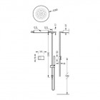 Tres Shower Technology zestaw natryskowy z baterią termostatyczną 09286565