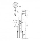 Tres Shower Technology zestaw natryskowy z baterią termostatyczną 09286568