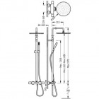 Tres Study Tres komplet wannowy termostatyczny 26231201