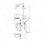 Tres Shower Technology zestaw wannowy z baterią termostatyczną 09286570