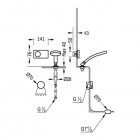 Tres Shower Technology zestaw wannowy z baterią termostatyczną 09286573