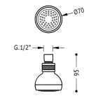 Tres Ordal głowica do słuchawki ściennej